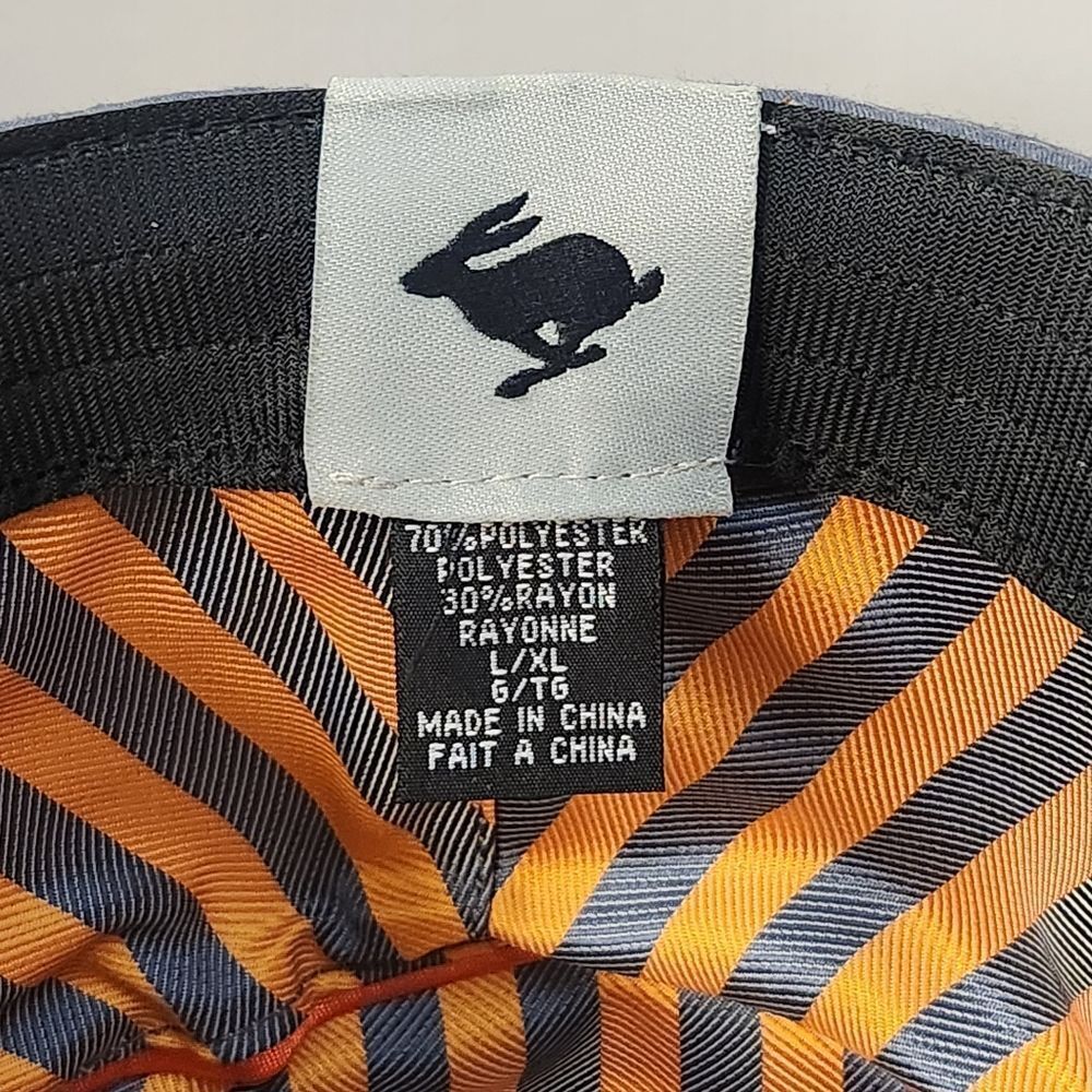 Peter‎ Grimm Mens Fedora Hat Charcoal Grey Size L/XL Orange Grey Hat Band Logo - Picture 7 of 11